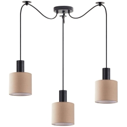 Φωτιστικό Οροφής Adept Tube 77-8521 40x40x300cm 3xE27 60W Black-Brown Homelighting