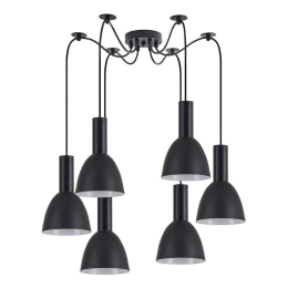 Φωτιστικό Οροφής Adept Tube 77-8548 50x50x300cm 6xE27 60W Black Homelighting
