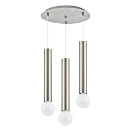 Φωτιστικό Οροφής Adept Tube 77-8662 5,5x300cm 3xE27 60W Nickel Homelighting