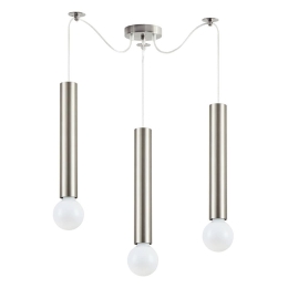 Φωτιστικό Οροφής Adept Tube 77-8660 5,5x300cm 3xE27 60W Nickel Homelighting