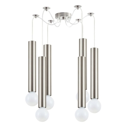 Φωτιστικό Οροφής Adept Tube 77-8659 5,5x300cm 6xE27 60W Nickel Homelighting