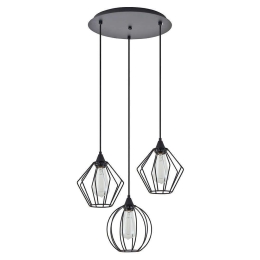 Φωτιστικό Οροφής Adept Flex 77-8950 37x37x300cm 3xE27 60W Black Homelighting