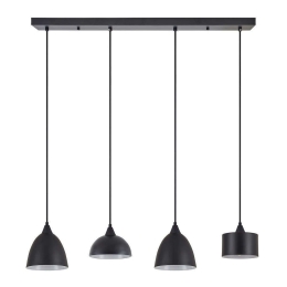 Φωτιστικό Οροφής - Ράγα Adept Flex 77-8957 85x16x300cm 4xE27 60W Black Homelighting