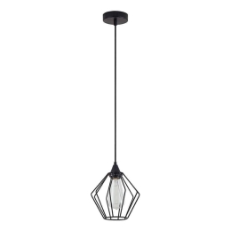 Φωτιστικό Οροφής Adept 77-8746 20x20x300cm 1xE27 60W Black Homelighting
