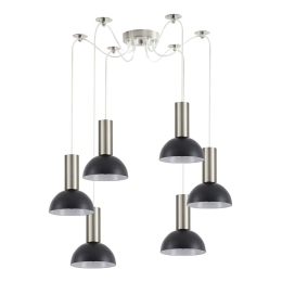 Φωτιστικό Οροφής Adept Tube 77-8464 6xE27 60W Nickel-Black Homelighting