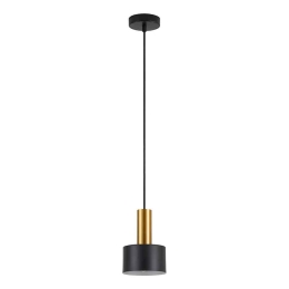 Φωτιστικό Οροφής Adept Tube 77-8631 14x14x300cm 1xE27 60W Black-Gold Homelighting