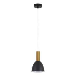 Φωτιστικό Οροφής Adept Tube 77-8638 16x16x300cm 1xE27 60W Black-Gold Homelighting