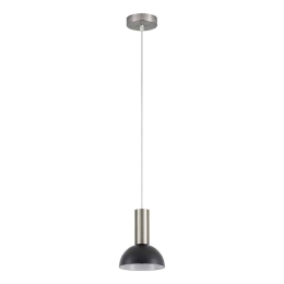 Φωτιστικό Οροφής Adept Tube 77-8463 1xE27 60W Nickel-Black Homelighting