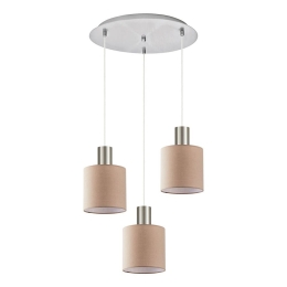 Φωτιστικό Οροφής Adept Tube 77-8432 35x35x300cm 3xE27 60W Nickel-Brown Homelighting