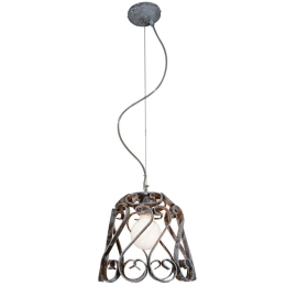 Φωτιστικό Οροφής Lewis HL-3586-1PS 77-4009 30x30x100cm 1xE27 60W Antique White Homelighting