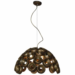 Φωτιστικό Οροφής Darina HL-3590-L 77-4331 62x62x120cm 6xE27 60W Copper Homelighting