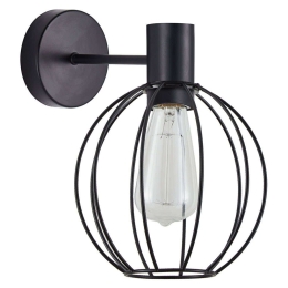 Φωτιστικό Τοίχου - Απλίκα Adept 77-8315 20x26x29cm 1xE27 60W Black Homelighting
