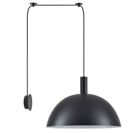 Φωτιστικό Τοίχου Adept Tube 77-8822 80x50x300cm 1xE27 60W Black Homelighting