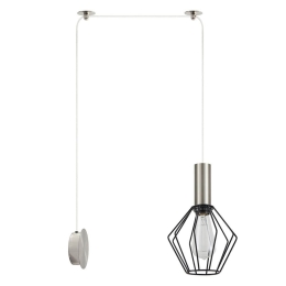 Φωτιστικό Τοίχου Adept Tube 77-8799 40x20x300cm 1xE27 60W Nickel-Black Homelighting