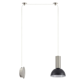 Φωτιστικό Τοίχου Adept Tube 77-8803 50x15x300cm 1xE27 60W Nickel-Black Homelighting