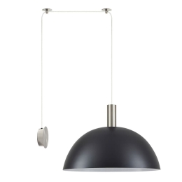 Φωτιστικό Τοίχου Adept Tube 77-8808 80x50x300cm 1xE27 60W Nickel-Black Homelighting