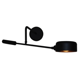 Φωτιστικό Τοίχου Wade HL-3538-1 M 77-3890 15x60x30cm 1xE14 40W Black Homelighting