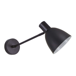 Φωτιστικό Τοίχου Adept 77-8324 16x31x30cm 1xE27 60W Black Homelighting