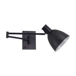 Φωτιστικό Τοίχου Adept 77-8384 10x61x13cm 1xE27 60W Black Homelighting