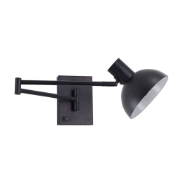 Φωτιστικό Τοίχου Adept 77-8385 10x60x8cm 1xE27 60W Black Homelighting