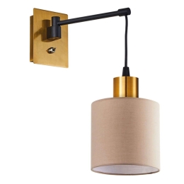 Φωτιστικό Τοίχου - Απλίκα Adept 77-8356 14x27x34cm 1xE27 60W Multi-Brown Homelighting
