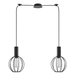 Φωτιστικό Οροφής Adept Tube 77-8536 50x20x300cm 2xE27 60W Black Homelighting
