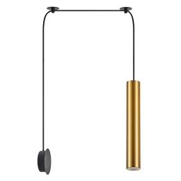 Φωτιστικό Οροφής - Τοίχου Adept Tube 77-8904 20x11x300cm 1xE27/GU10 60W Black-Gold Homelighting
