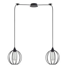 Φωτιστικό Οροφής Adept 77-8756 45x20x300cm 2xE27 60W Black Homelighting