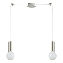 Φωτιστικό Οροφής Adept Tube 77-8388 30x11x300cm 2xE27 60W Nickel Homelighting