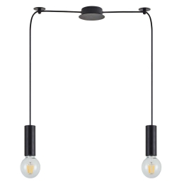 Φωτιστικό Οροφής Adept Tube 77-8479 30x11x300cm 2xE27 60W Black Homelighting