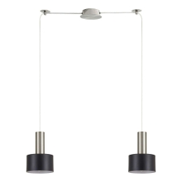 Φωτιστικό Οροφής Adept Tube 77-8452 50x14x300cm 2xE27 60W Nickel-Black Homelighting