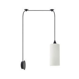 Φωτιστικό Οροφής Κρεμαστό Adept Tube 77-8999 11x300cm E27 60W Black-White Homelighting Κρύσταλλο,Γυαλί