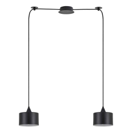 Φωτιστικό Οροφής Κρεμαστό Adept 77-9036 50x14x300 E27 60W Black Homelighting Μέταλλο