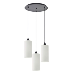 Φωτιστικό Οροφής Κρεμαστό Adept Tube 77-9002 35x300cm 3xE27 60W White Homelighting Μέταλλο,Ύφασμα