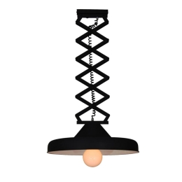 Φωτιστικό Οροφής Κρεμαστό Ilektor 77-2986 38x125cm E27 60W Black - Copper Homelighting Μέταλλο