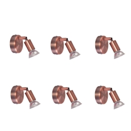 Φωτιστικό Τοίχου SE 140-C1 Saba 77-8843 (Σετ 6τμχ) 8x15,5cm GU10 60W Copper Homelighting Μέταλλο