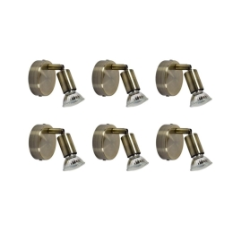 Φωτιστικό Τοίχου SE 140-C1 Saba 77-8837 (Σετ 6τμχ) 8x15,5cm GU10 60W Bronze Homelighting Μέταλλο