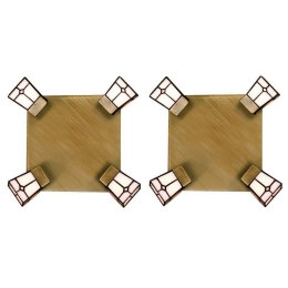 Σποτ Οροφής - Τοίχου Vitro (Σετ 2Τμχ) 77-8868 30x10x30cm 4xG9 60W Bronze Homelighting