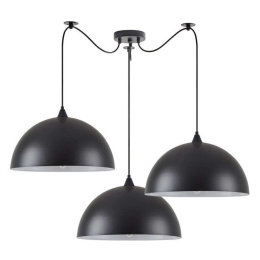 Φωτιστικό Οροφής Adept 77-8719 Φ40x28,5cm 3xE27 60W Black Homelighting