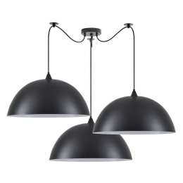 Φωτιστικό Οροφής Adept 77-8723 Φ50x31,5cm 3xE27 60W Black Homelighting
