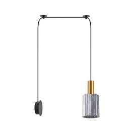 Φωτιστικό Οροφής Adept Tube 77-8832 12x15/300cm 1xE27 60W Gold-Smoke Homelighting