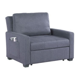 Πολυθρόνα Κρεβάτι HM3083.10 Grey 112x96x85 εκ. Ύφασμα