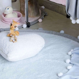 Χαλί Παιδικό Bubbly Στρόγγυλο Γαλάζιο Lorena Canals 120X120cm Round