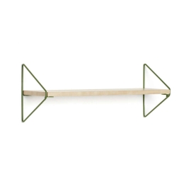 Ράφι τοίχου Μεταλλικό-Ξύλινο KC1000441 51x15x19,5cm Natural-Green Kid's Concept