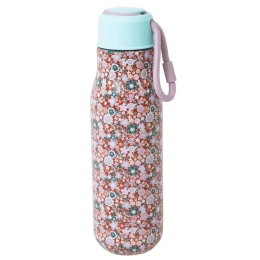 Μπουκάλι - Θερμός RICE-STBOT-FAFLO "Λουλούδια" 500ml Φ7,5cm 25,5cm Ανοξείδωτο Multi Rice Ανοξείδωτο Ατσάλι