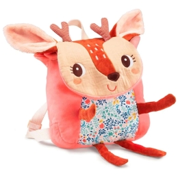 Τσάντα Πλάτης Μαλακή Stella LI84454 24x20x14cm Υφασμάτινη Orange Lilliputiens Ύφασμα