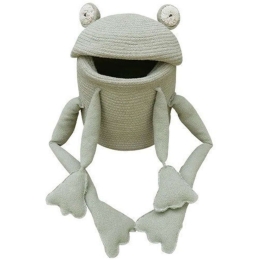 Καλάθι Αποθήκευσης Fred The Frog LOR-BSK-FROG 23x35cm Mint Lorena Canals Βαμβάκι-Πολυέστερ