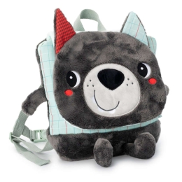 Τσάντα Πλάτης Louis LI84483 Υφασμάτινη Μαλακή 20x20cm Grey Lilliputiens Ύφασμα