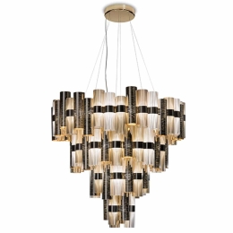 Φωτιστικό Οροφής Κρεμαστό Led La Lollona 4 Gold Slamp Μέταλλο