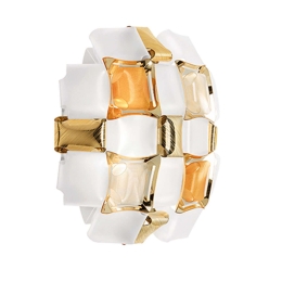 Φωτιστικό Τοίχου Mida Applique - Amber Slamp Μέταλλο